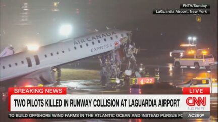 CNN coverage of La Guardia crash