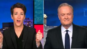 Maddow and O'Donnell Praise Anti-Trump 'No Kings' Protest Sign Targeting Barron
