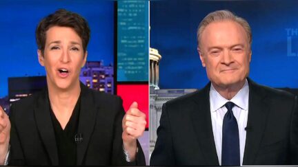 Maddow and O'Donnell Praise Anti-Trump 'No Kings' Protest Sign Targeting Barron