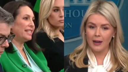 Trump Spox Leavitt Gets Snippy With CBS Reporter Over 'Do Not Rely On US' Evac Message — That Was Changed After ABC Callout