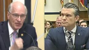 Dem Flays Trump War Chief Hegseth Over 'War Crime' Strikes in Profane Hearing Rant
