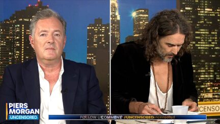 Piers Morgan Sends Russell Brand Into Cringeworthy Bible Search in Epicly Weird Viral Moment