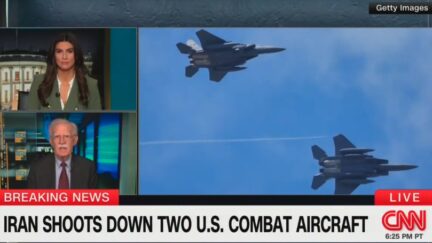 Kaitlan Collins and John Bolton