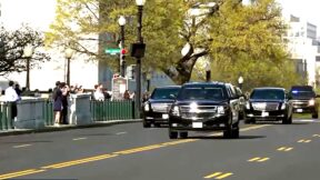 Trump Motorcade Gets 'Double-Bird Salute' As He Arrives For Supreme Court Birthright Case