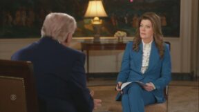 Donald Trump and Norah O'Donnell