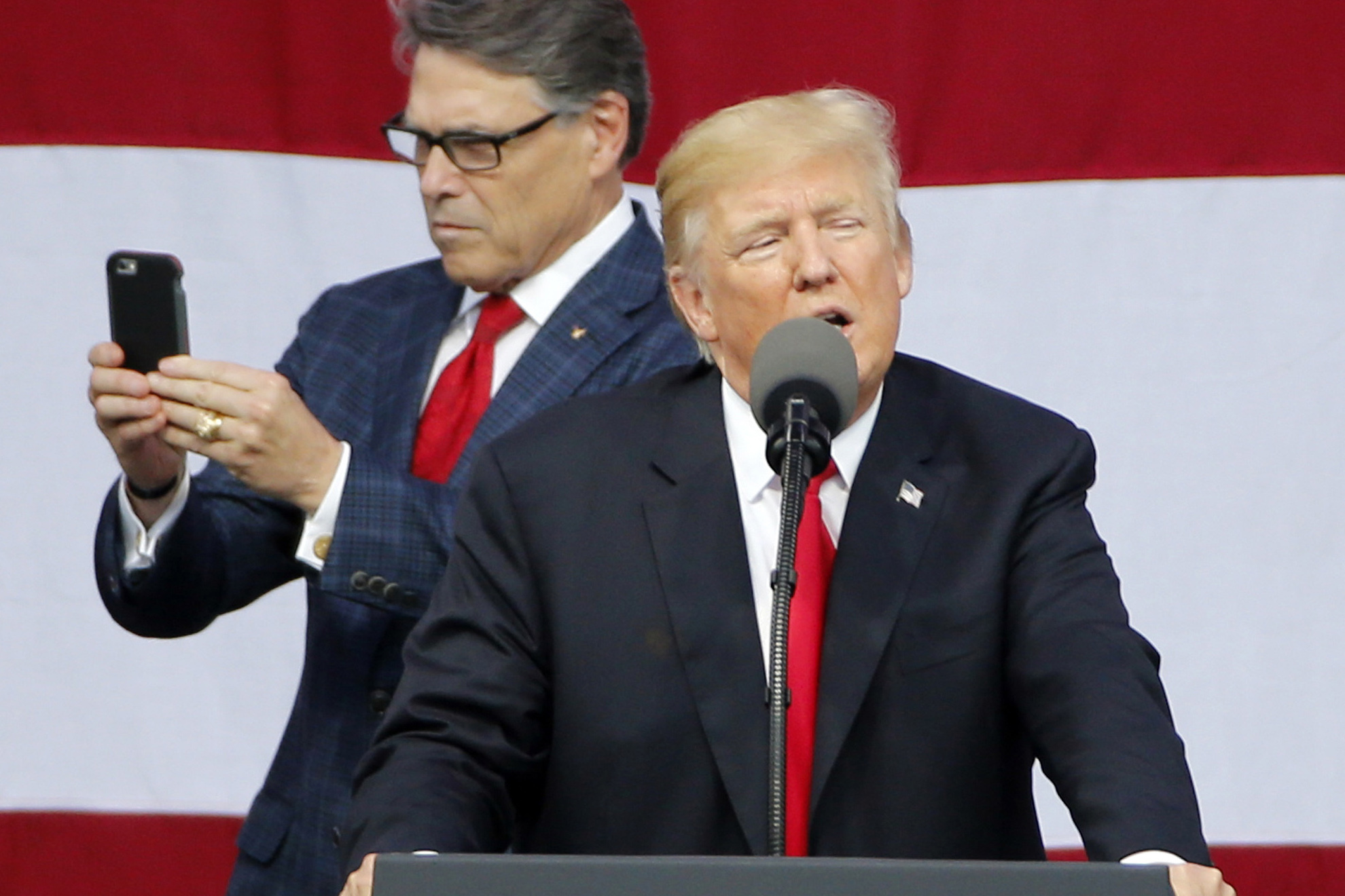 Donald Trump and Rick Perry