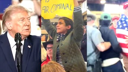 'F*CK YOU!' Trump Fans Verbally Assail Hecklers Protesting Over ICE, 'War Cimres' At Trump Rally