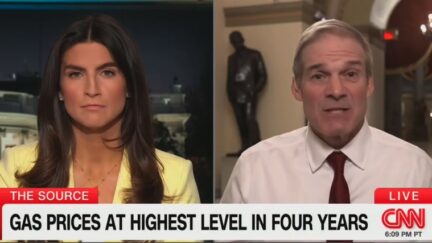 Kaitlan Collins and Jim Jordan
