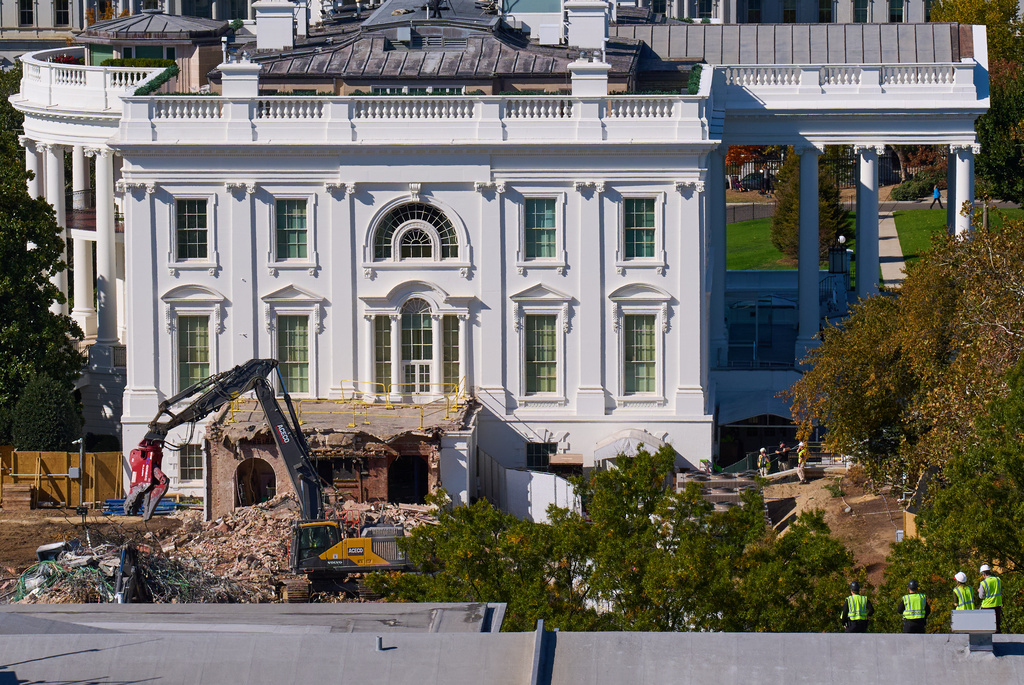 East Wing construction