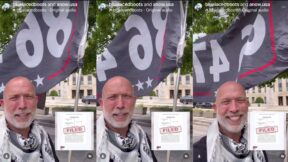 86-47 flag protest