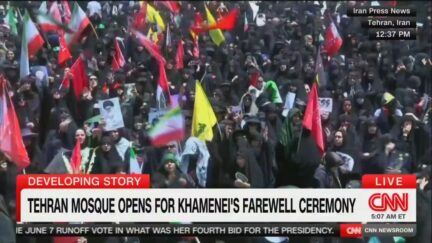 crowds in tehran for khamenei's funeral