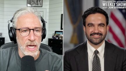 Jon Stewart and Zohran Mamdani