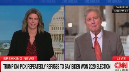 Kasie Hunt and John Kennedy