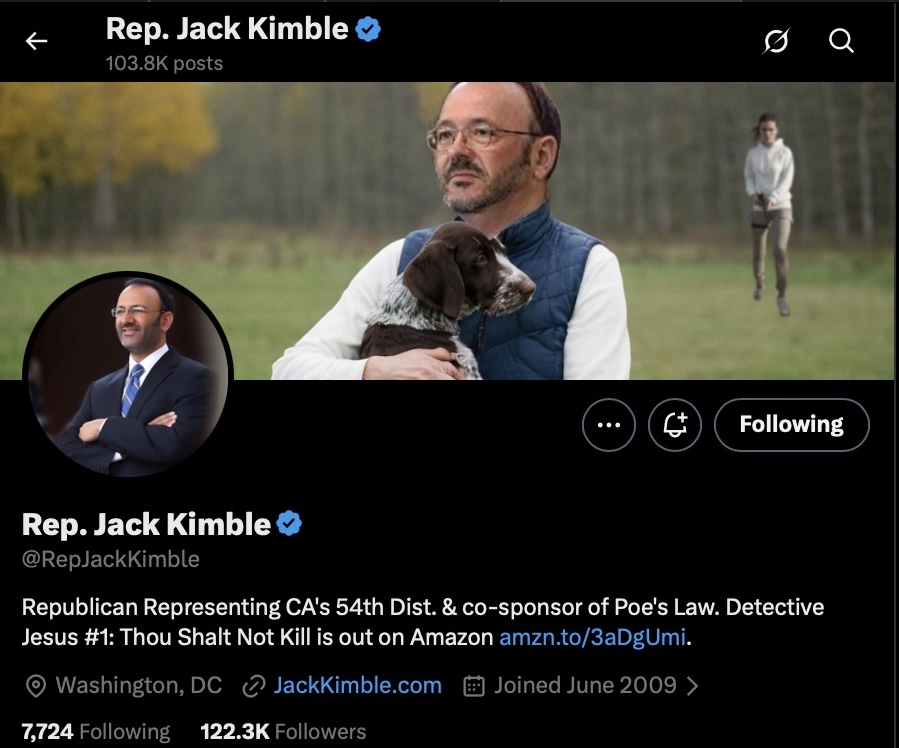 @RepJackKimble bio