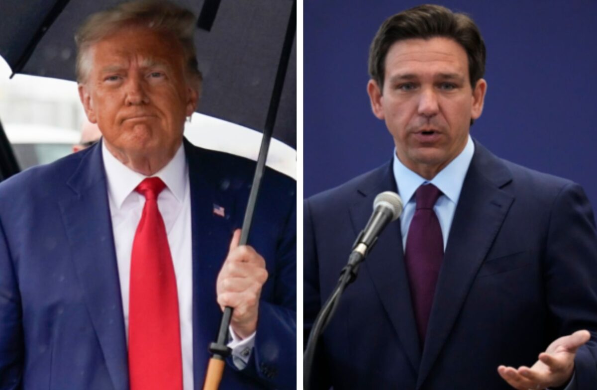 Donald Trump and Ron DeSantis