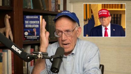 victor davis hanson with trump inset