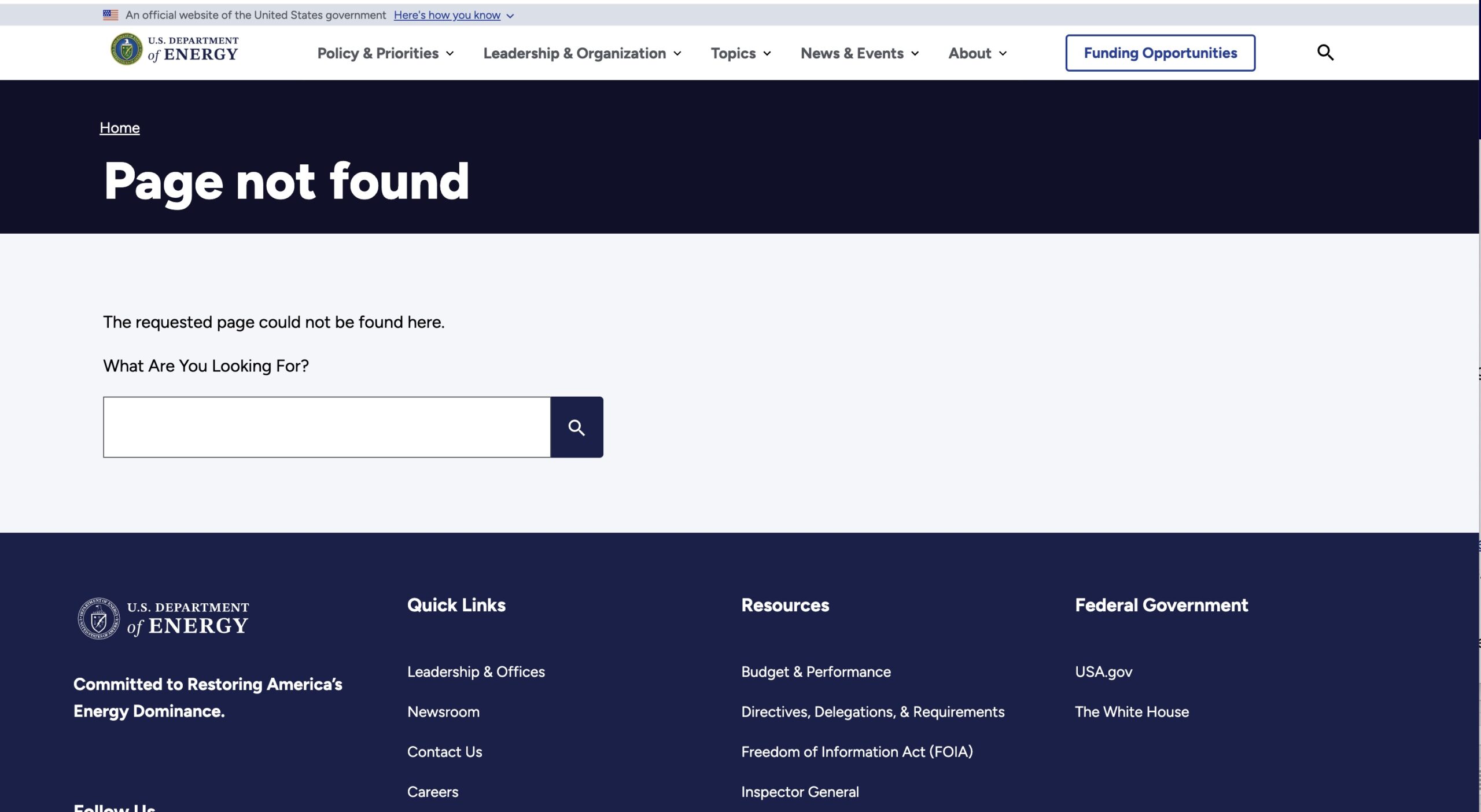 page not found 