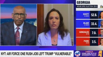 Michael Steele interviewing Maggie Haberman on MS NOW