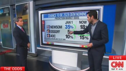 Harry Enten breaking down Jon Ossoff 2028 numbers on CNN News Central