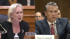 Kirsten Gillibrand grilling Pete Hegseth on Iran during Senate Hearing