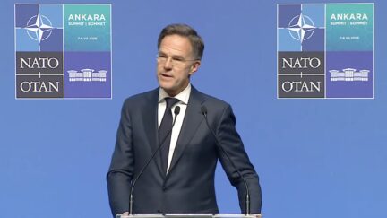 Mark Rutte at nato summit presser