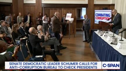 Sam Husseini and Chuck Schumer