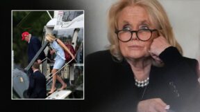 Debbie Dingell, Natalie Harp with Trump