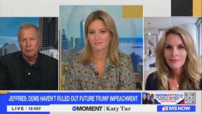 Adrienne Elrod, John Kasich, and Katy Tur