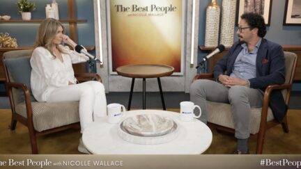 Nicolle Wallace interviewing Brian Driscoll