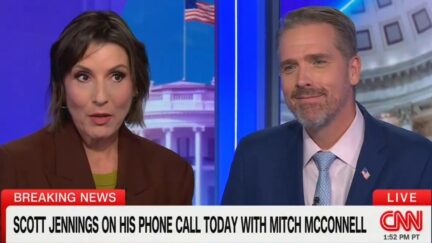 Lulu Garcia-Navarro and Scott Jennings speaking on CNN