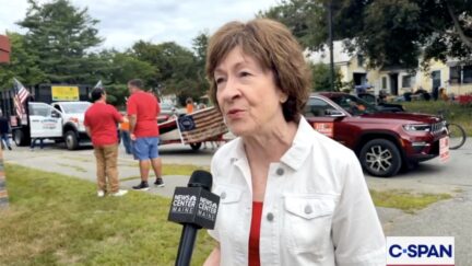 Susan Collins campaigning