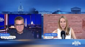 Jim Acosta interviewing Jennifer Welch