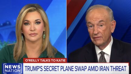 Katie Pavlich interviewing Bill O'Reilly on NewsNation