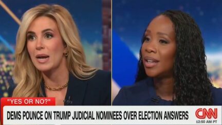 Caroline Sunshine and Abby Phillip debating on CNN