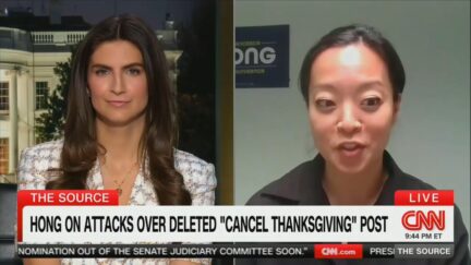 CNN's Kaitlan Collins asks Francesca Hong if she still supports canceling Thanksgiving