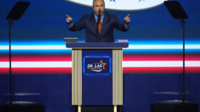 Florida State Sen. Joe Gruters speaks at the Republican convention in Dallas, Wednesday, Sept. 9, 2026.