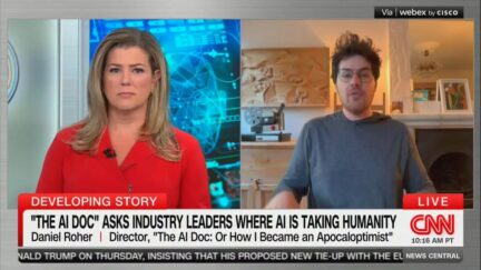 daniel roher in split screen on cnn