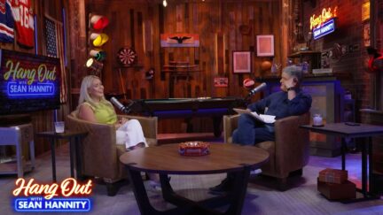 Karoline Leavitt and Sean Hannity