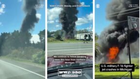 F-16 crash in Michigan