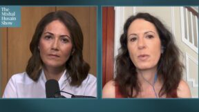 Mishal Husain interviewing Maggie Haberman