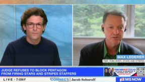 Jacob Soboroff interviewing Max Lederer