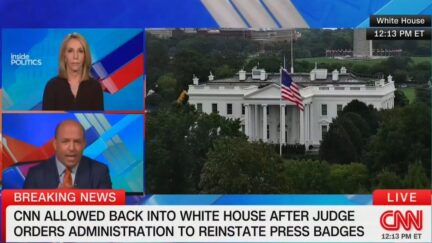 Dana Bash interviewing Brian Stelter on CNN