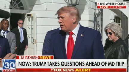 Donald Trump at White House