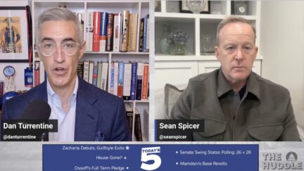 dan turrentine and sean spicer in a split screen